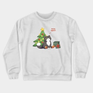 Cat Got Christmas Gift Crewneck Sweatshirt